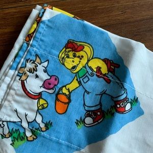 Barney Valance curtain vintage 1997 BJ Baby Bob 87 inch x 17 inch Lyons